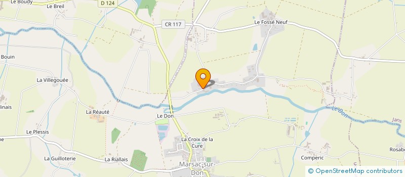 localisation de l'entreprise DE LA VALLEE PETITE à MARSAC-SUR-DON