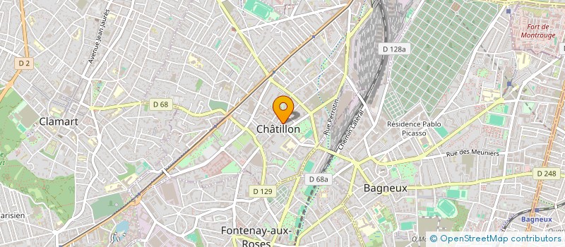 localisation de l'entreprise DE LA VANNE  CHATILLON