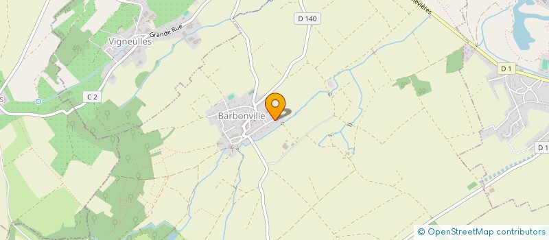 localisation de l'entreprise DE LA VANNE DU MOULIN  BARBONVILLE