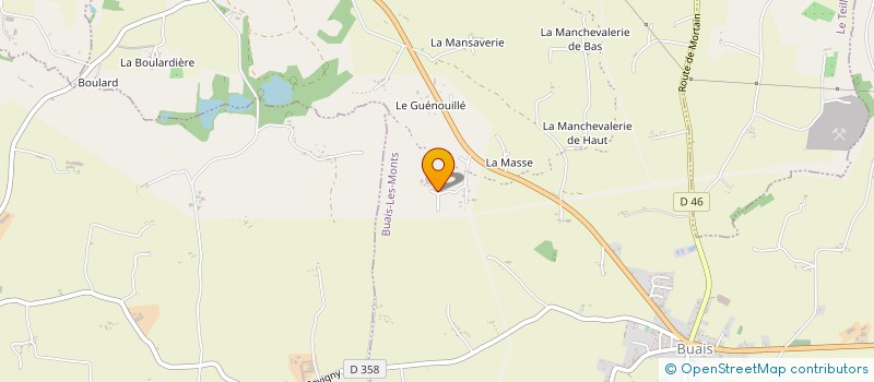 localisation de l'entreprise DE LA VANNERIE à BUAIS-LES-MONTS