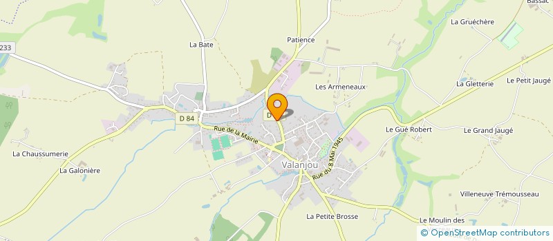 localisation de l'entreprise DE LA VARANNE  CHEMILLE-EN-ANJOU