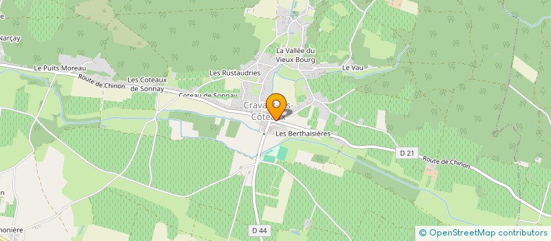 localisation de l'entreprise DE LA VAUBELLE  LERNE