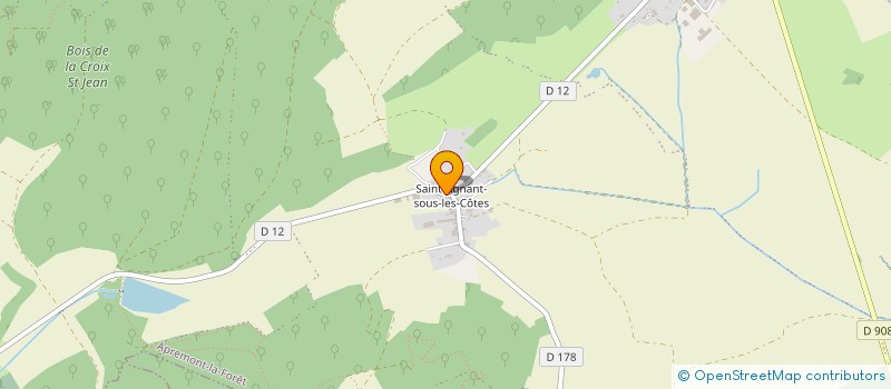 localisation de l'entreprise DE LA VAUX RACINE  APREMONT-LA-FORET
