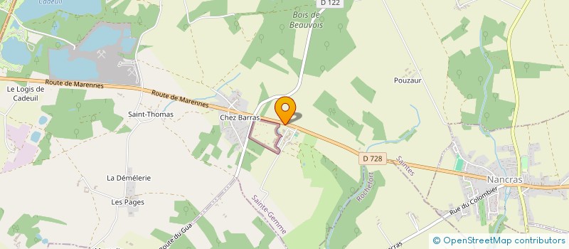 localisation de l'entreprise DE LA VENELLE  SAINTE-GEMME