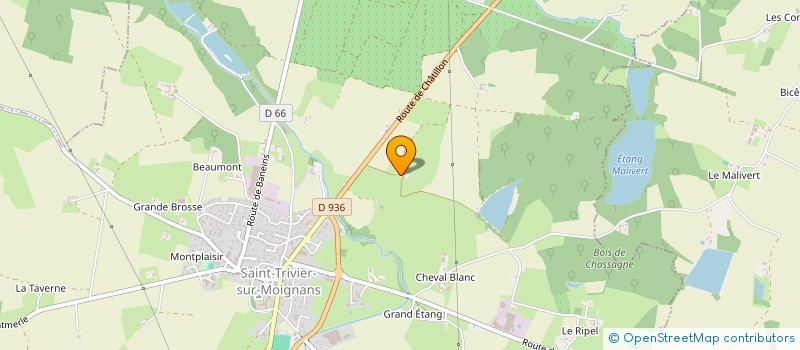 localisation de l'entreprise DE LA VERPILLERE  SAINT-TRIVIER-SUR-MOIGNANS
