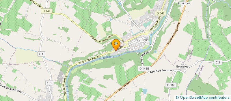 localisation de l'entreprise DE LA VERRERIE  VIANNE