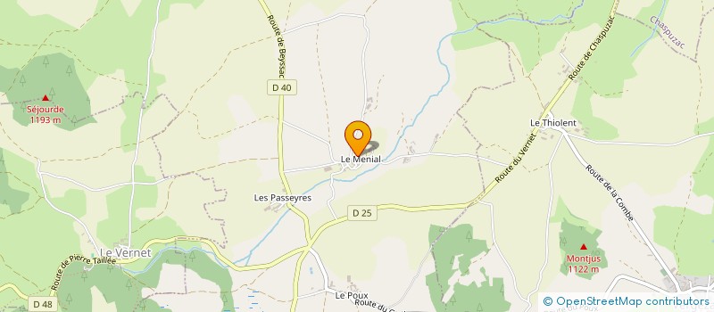 localisation de l'entreprise DE LA VIALLADE à VERGEZAC