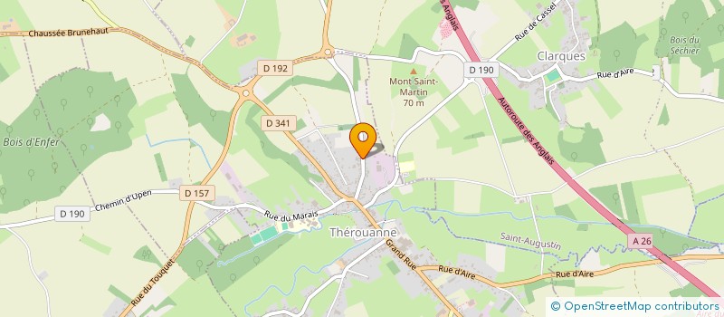 localisation de l'entreprise DE LA VIEILLE VILLE  THEROUANNE