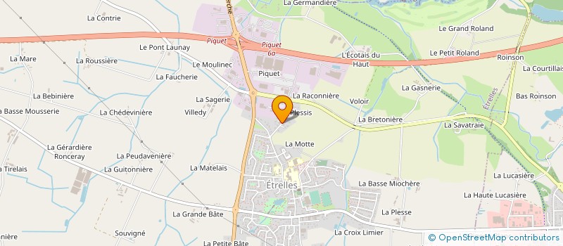 localisation de l'entreprise DE LA VIGNE à GENNES-SUR-SEICHE