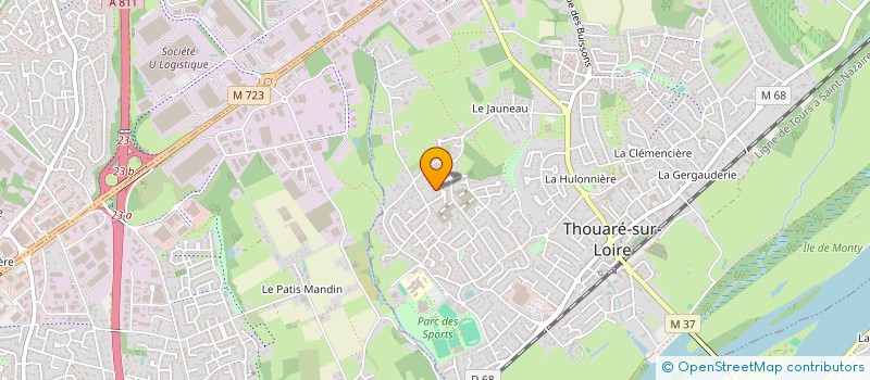 localisation de l'entreprise DE LA VIGNE DU COUVENT  THOUARE-SUR-LOIRE