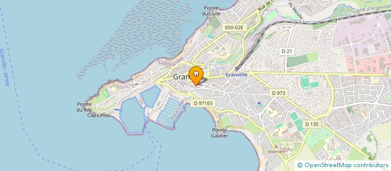 localisation de l'entreprise DE LA VIGNE INVEST à GRANVILLE