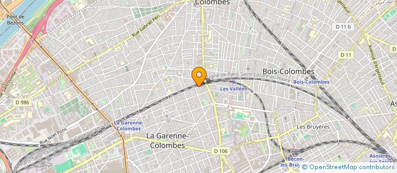 localisation de l'entreprise DE LA VIGNE O VERRE à LA GARENNE COLOMBES