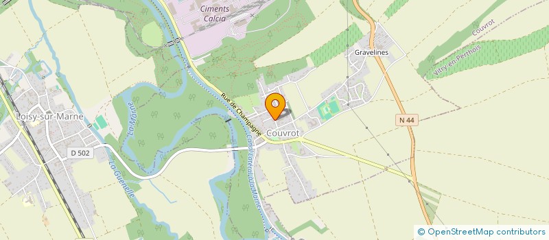 localisation de l'entreprise DE LA VIGNERAIE  COUVROT