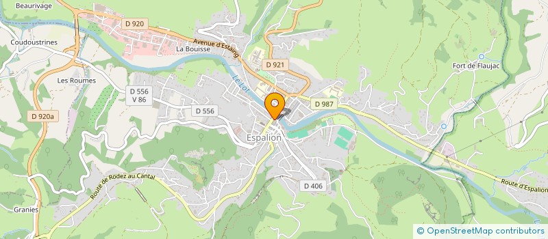 localisation de l'entreprise DE LA VILLE AUX CHAMPS à ESPALION