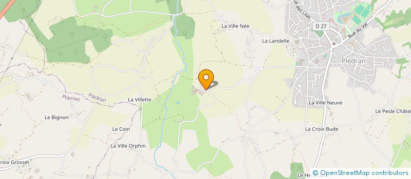 localisation de l'entreprise DE LA VILLE GUINVRAY  PLEDRAN