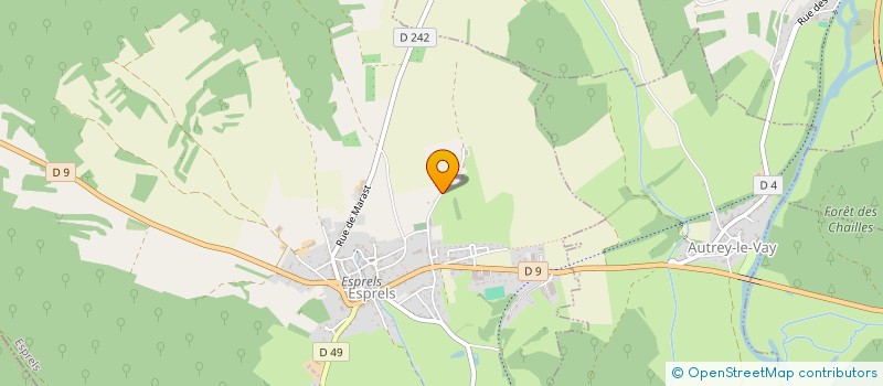 localisation de l'entreprise DE LA VIRNOCHE  ESPRELS