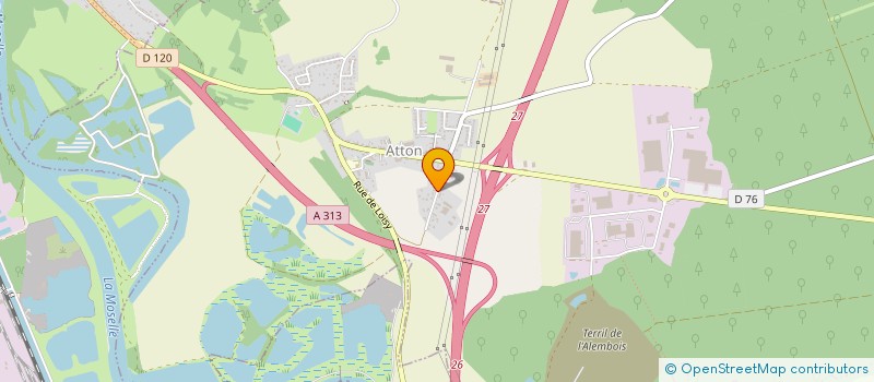 localisation de l'entreprise DE LA VOIE ROMAINE  ATTON