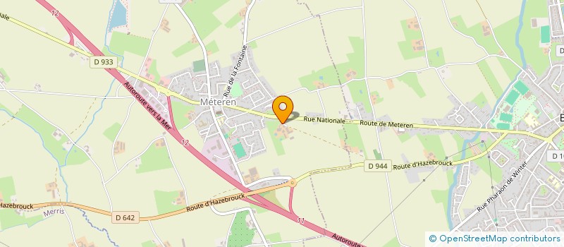 localisation de l'entreprise DE LA VOIE ROMAINE  METEREN