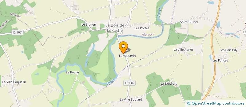 localisation de l'entreprise DE LA VOIE VERTE à NEANT-SUR-YVEL
