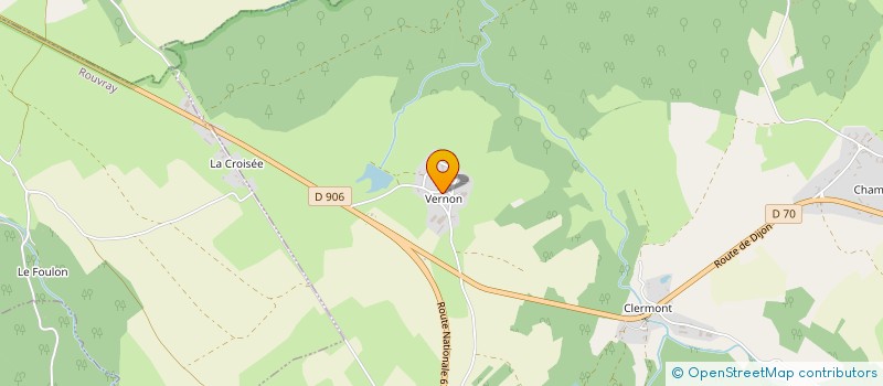 localisation de l'entreprise DE LA VOUIVRE  LA ROCHE-EN-BRENIL