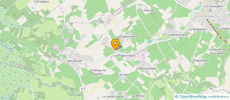 localisation de l'entreprise DE LA VRILLONNIERE à LE LANDREAU