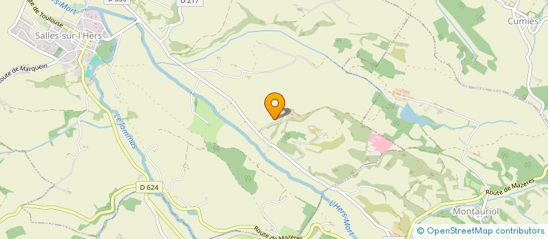 localisation de l'entreprise DE LA YOURTE à SALLES-SUR-L'HERS
