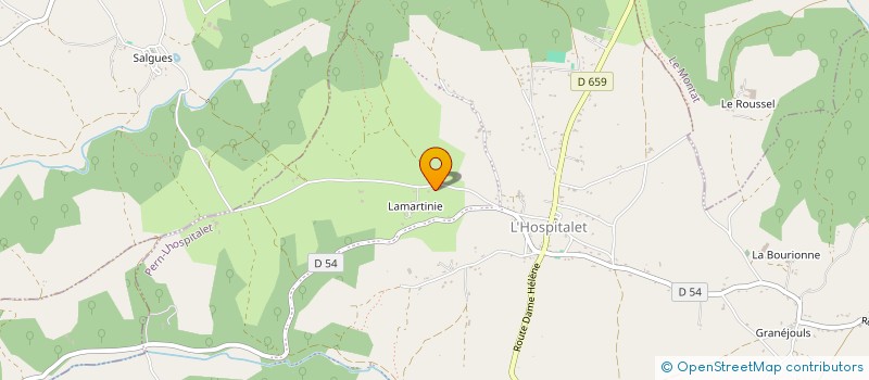 localisation de l'entreprise DE LABOURIETE  PERN