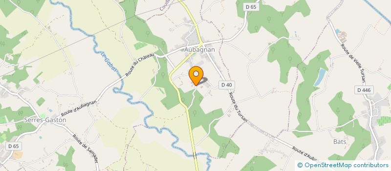 localisation de l'entreprise DE LABOUSQUERE  AUBAGNAN
