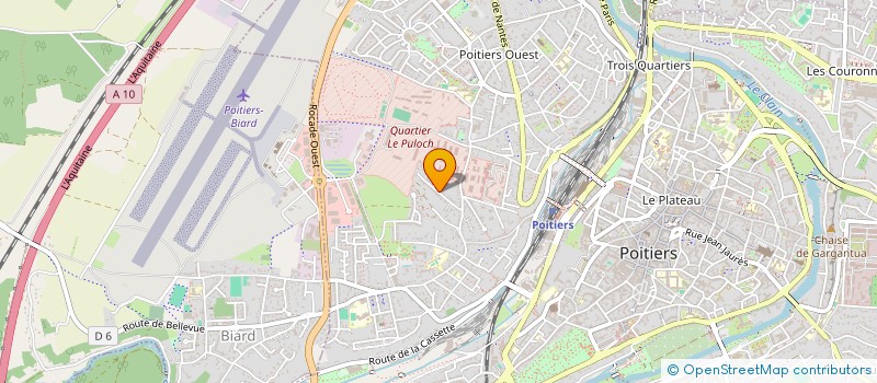 localisation de l'entreprise DE LADMIRAULT  POITIERS