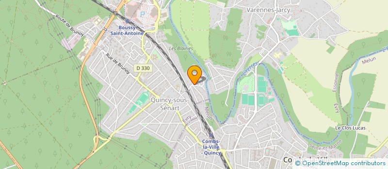 localisation de l'entreprise DE LAFONTAINE  QUINCY-SOUS-SENART