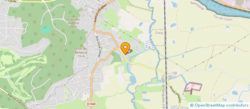 localisation de l'entreprise DE LAGRAVE  CUCQ