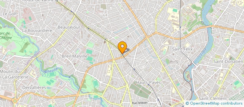 localisation de l'entreprise DE LAJARTRE VOYAGES à NANTES