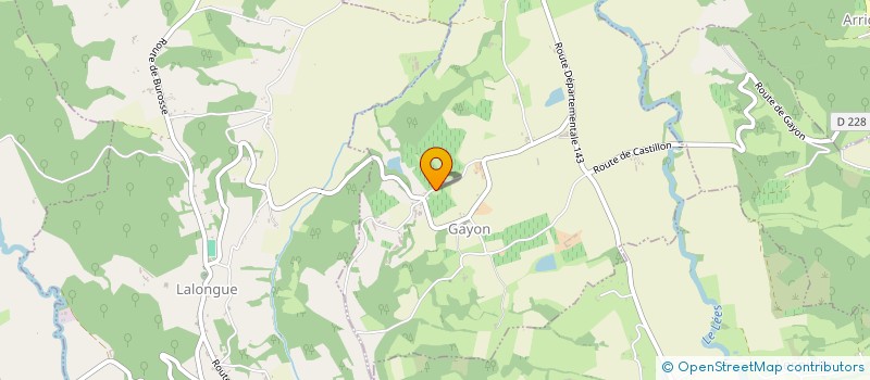 localisation de l'entreprise DE LALICQ  GAYON