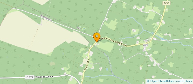 localisation de l'entreprise DE LALUBY  ARX
