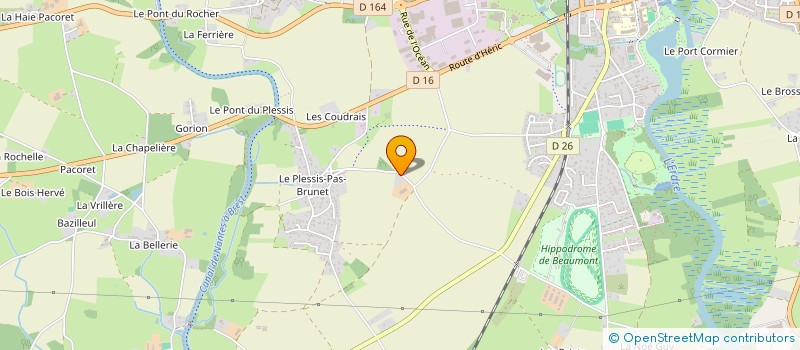 localisation de l'entreprise DE LANDEBROC à NORT-SUR-ERDRE