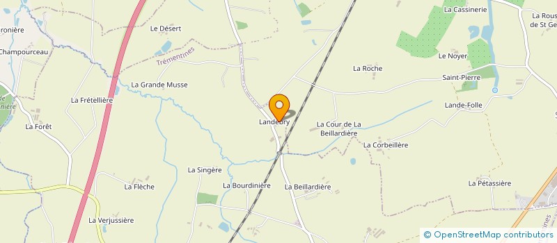 localisation de l'entreprise DE LANDEBRY à TREMENTINES