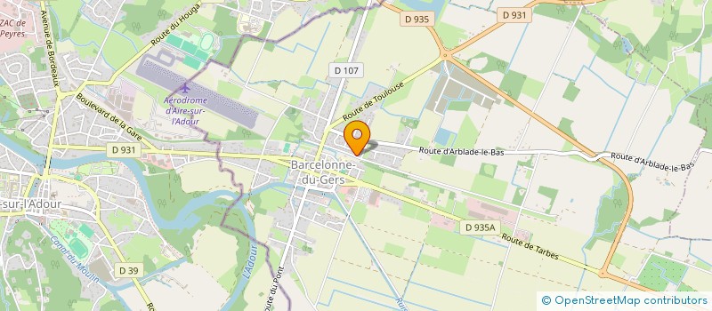 localisation de l'entreprise DE LANGLADE  BARCELONNE-DU-GERS