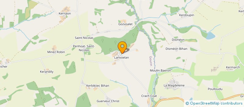 localisation de l'entreprise DE LANVOELAN à GOURIN