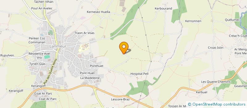 localisation de l'entreprise DE LARAGON à LANMEUR