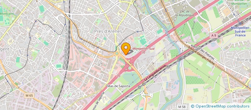 localisation de l'entreprise DE LARAUZE à MONTPELLIER