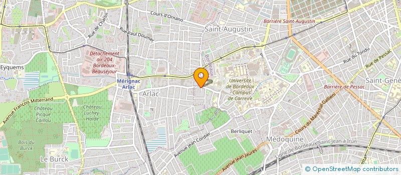 localisation de l'entreprise DE LAROQUE à BORDEAUX
