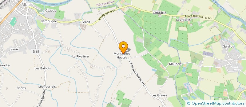 localisation de l'entreprise DE LAROQUE  ALBIAS