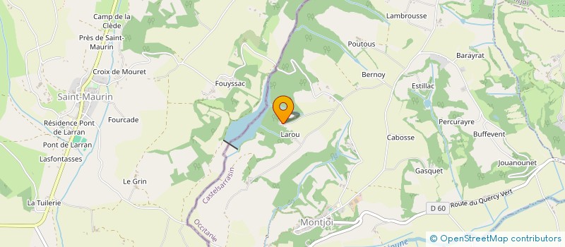 localisation de l'entreprise DE LAROU  MONTJOI