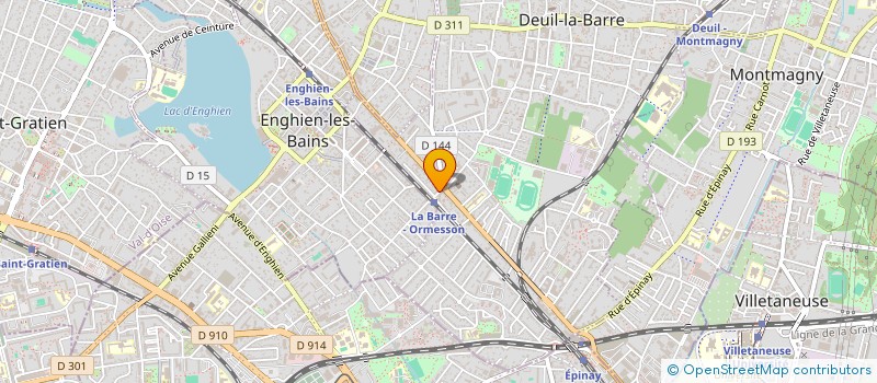 localisation de l'entreprise DE LAROUSSILHE MARTINE ET GUY à DEUIL-LA-BARRE
