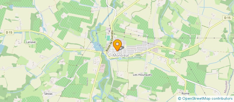 localisation de l'entreprise DE LARROUQUETTE  FOURCES