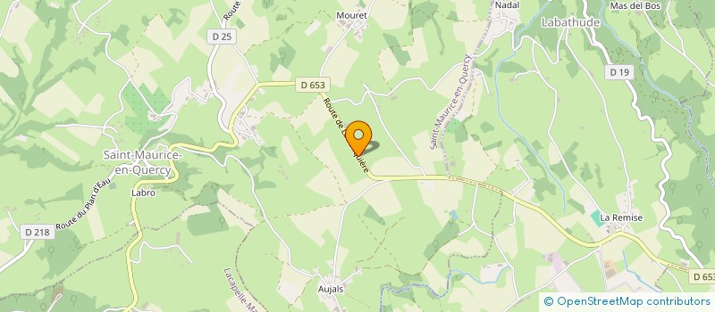 localisation de l'entreprise DE LAS BESSIERES à SAINT-MAURICE-EN-QUERCY