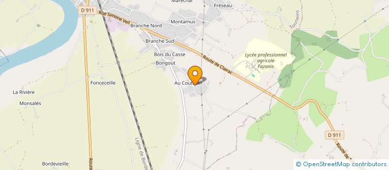 localisation de l'entreprise DE LAS CAILLABES  TONNEINS