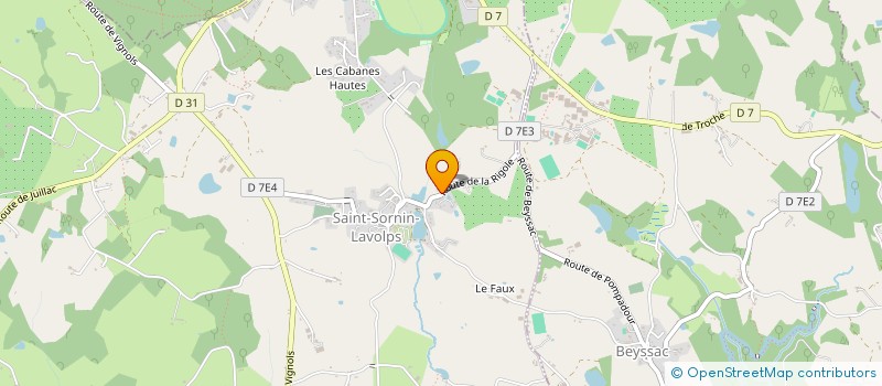 localisation de l'entreprise DE LAS GOUTAS  SEGUR-LE-CHATEAU