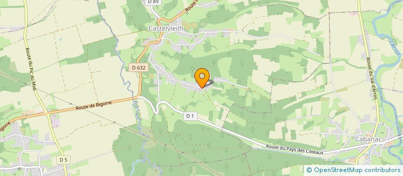 localisation de l'entreprise DE LASBORDES à CASTELVIEILH
