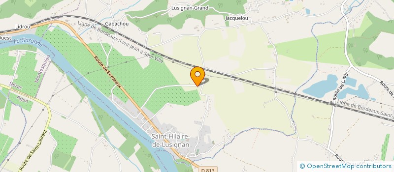 localisation de l'entreprise DE LASSERRE  SAINT-HILAIRE-DE-LUSIGNAN